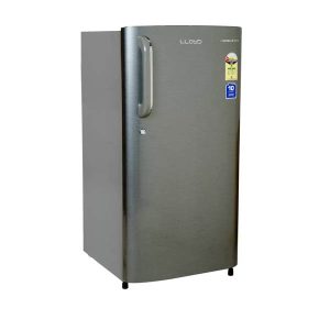 Lloyd 188 L Direct Cool Single Door 1 Star Refrigerator  (Stainless Steel, GLDC201GSST2JC)