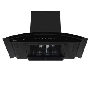 Hindware Divina 90 Cm Wall Mounted Chimney , Filter-less Auto Clean Wall Mounted Black 1200 CMH Chimney