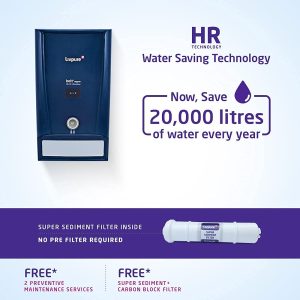 Livpure LIV-BOLT+COPPER(RO+UF+MIN) Water Purifier, 7 Liter