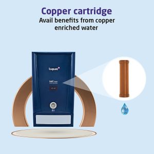 Livpure LIV-BOLT+COPPER(RO+UF+MIN) Water Purifier, 7 Liter