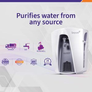 Livpure Envy Alkaline RO+UV+UF+Alkaliser Water Purifier for Home, Alkaline pH 8+, 8 L Storage Tank, suitable for borewell, tanker and municipal water, (White)