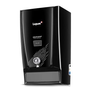 Livpure Pep Pro Grand Water Purifier, Wall Mountable, RO+UV+Mineraliser+copper, 7 L Storage Tank - Black