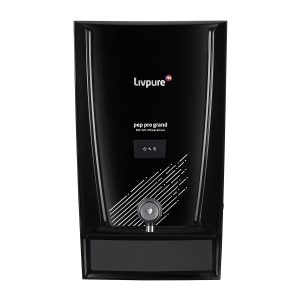Livpure Pep Pro Grand Water Purifier, Wall Mountable, RO+UV+Mineraliser+copper, 7 L Storage Tank - Black