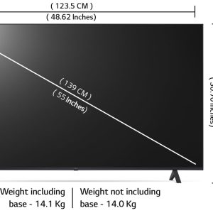 LG 139 cm (55 inch) Ultra HD (4K) LED Smart WebOS TV  (55UR7550PSC)