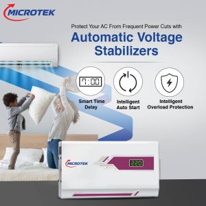 Microtek PEARL EM 4150+For AC upto 1.5 Ton AC Automatic Voltage Stabilizer