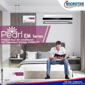 Microtek Pearl EM 5170+ Automatic Air Conditioners (A.C.) Voltage Stabilizer upto 2.0 Ton Working Power 170V-270V with 3 year warranty