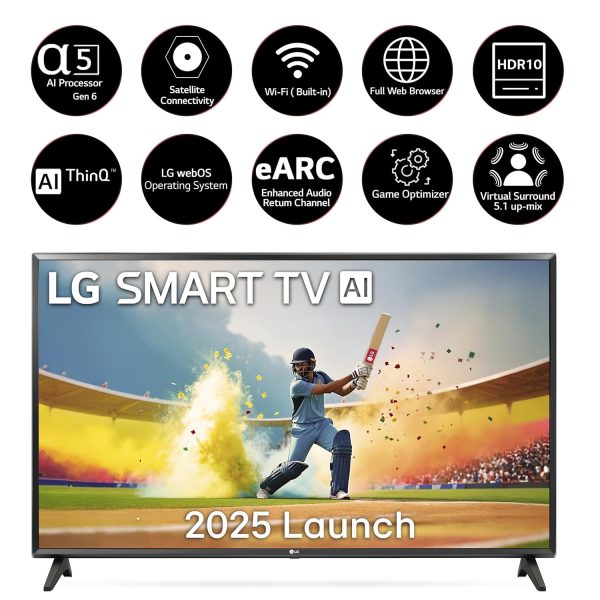 LG 108 cm (43 inches) UR75 Series 4K Ultra HD Smart LED TV 43UR75006LC