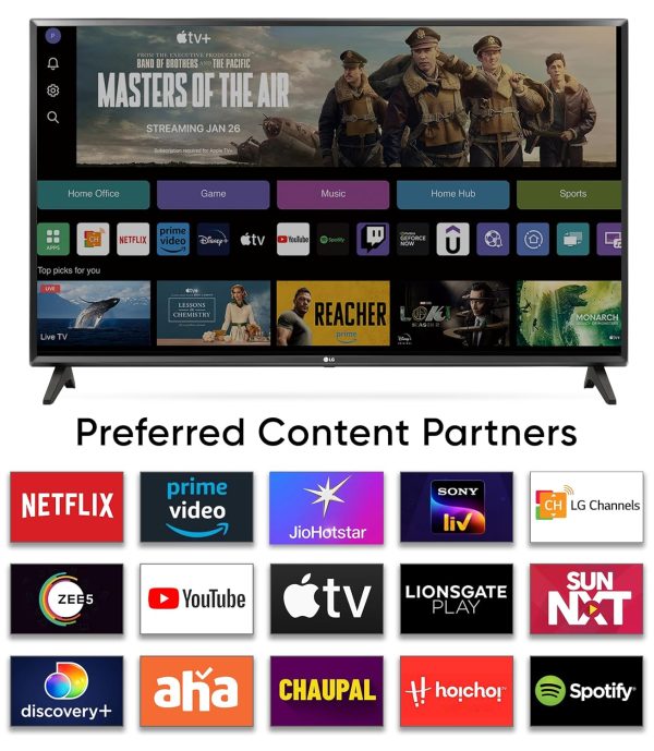 LG 108 cm (43 inches) UR75 Series 4K Ultra HD Smart LED TV 43UR75006LC