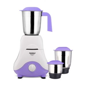 MAHARAJA WHITELINE NOVELLO 500 W Mixer Grinder  (NOVELLO | 3 Jars | Purple, White)