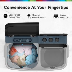 BOSCH 8 kg 5 Star with 1360 High RPM Spin Motor Semi Automatic Top Load Washing Machine Multicolor (WJP802P0IN)