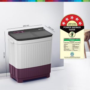 BOSCH 8 kg 5 Star with 1360 High RPM Spin Motor Semi Automatic Top Load Washing Machine Multicolor (WJP802V0IN)