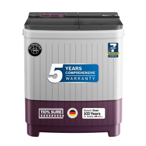 BOSCH 8 kg 5 Star with 1360 High RPM Spin Motor Semi Automatic Top Load Washing Machine Multicolor (WJP802V0IN)