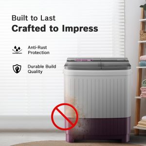 BOSCH 8 kg 5 Star with 1360 High RPM Spin Motor Semi Automatic Top Load Washing Machine Multicolor (WJP802V0IN)